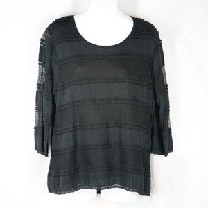 Black Lace Top Lined - Casual Express - XL